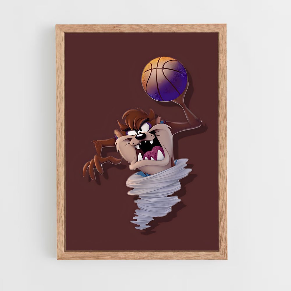 Poster Slam Dunk Tasmanien – affiche Basketball (vue 4)